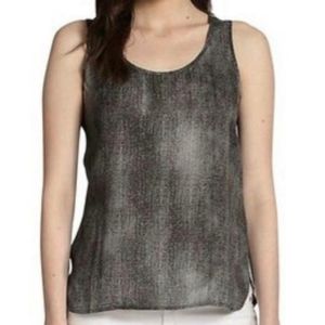 new Eileen Fisher Crew Neck Gray Silk Tank Top Size XXS